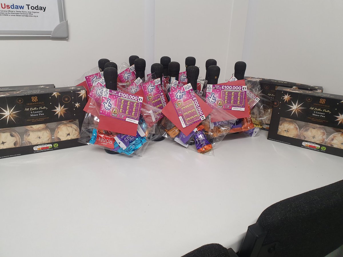 A little something for my team to say Thank you for their work this past year. We are finally in our new store and ready to smash our sales 🥳🍾🤩