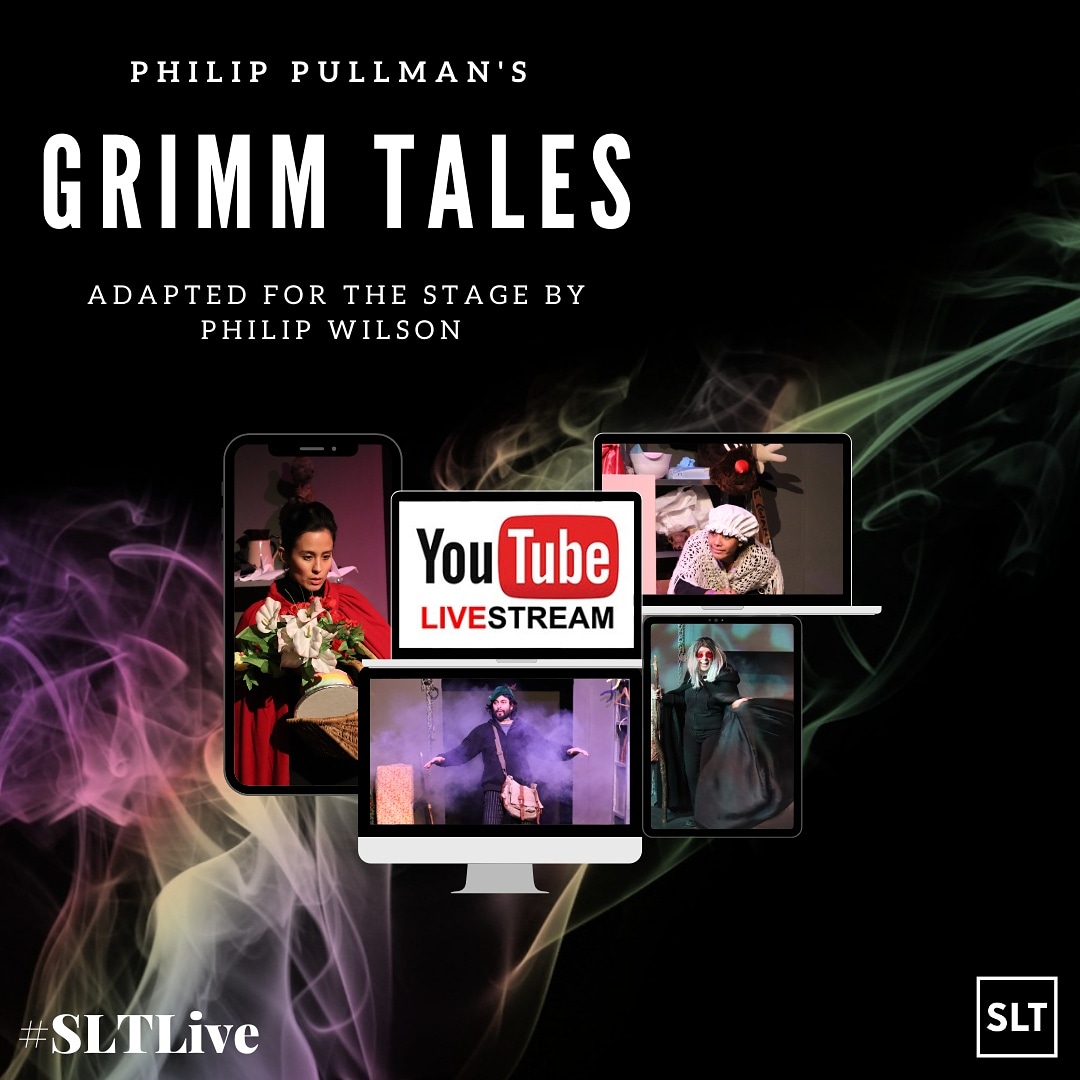SLTheatre's tweet photo. Tonight is our rescheduled live-streamed performance of #GRIMMTALES. We'd love for you to join us for our final performance of the year. Please use the hashtag #SLTlive and tell us where you'll be tuning in from. Tickets still available from Ticketsource - Don't miss out! https://t.co/Kri9BkjNl8