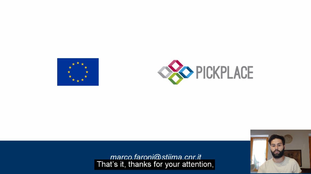 Pickplace_PRJ's tweet photo. Just a few updates on our project's scientific dissemination:
🚩 Our colleague Marco Faroni (@StiimaCNR) presented a paper on real-time #motionplanning of robotic manipulators at #iros2020 in October 2020. The paper deals with redundancy resolution under hard joint bounds. ⬇️ https://t.co/8GQ93JWx6d