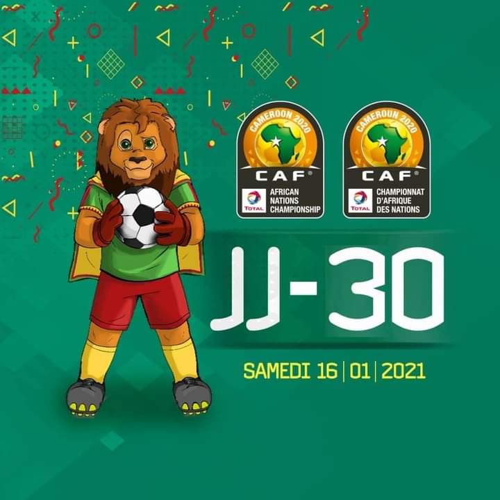 JJ-30 DE LA CÉRÉMONIE D'OUVERTURE
DU CHAN TOTAL CAMEROUN 2020 
SAMEDI 16 JANVIER 2021 À YAOUNDÉ

30 DAYS TO THE OPENING CEREMONY OF TOTAL CHAN CAMEROON 2020 
SATURDAY 16TH JANUARY 2021 IN YAOUNDE