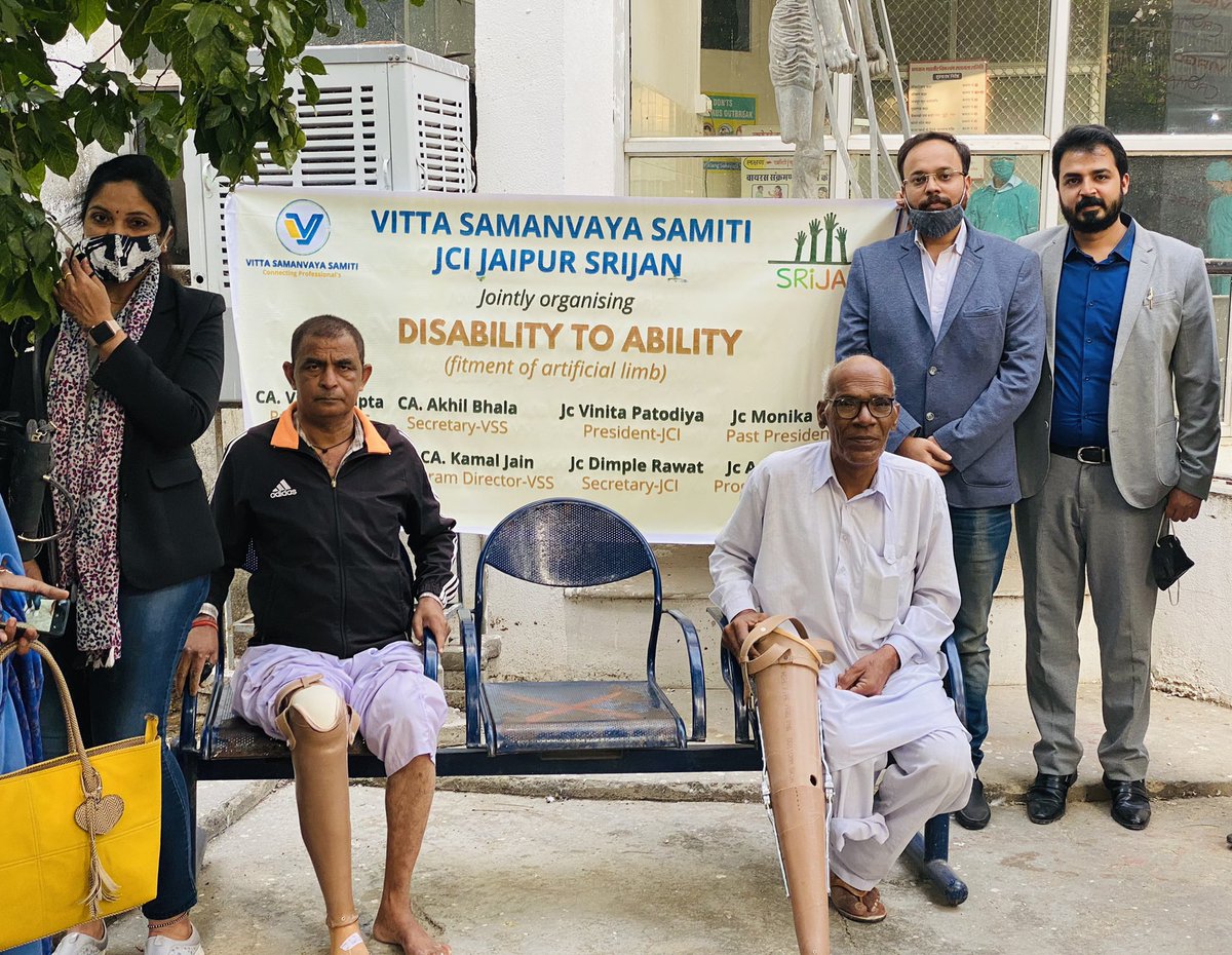 ruwatiaofficial's tweet photo. โ#Disability2Abilityโ
VSS in joint association with JCI Jaipur Srijan providing artificial limbs.
VSS Social & Economic Welfare Committee VSS Program Coordinator
@RAJASTHANVSS https://t.co/675teFiScl