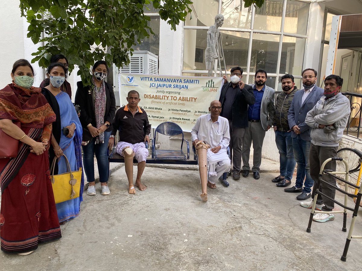 ruwatiaofficial's tweet photo. โ#Disability2Abilityโ
VSS in joint association with JCI Jaipur Srijan providing artificial limbs.
VSS Social & Economic Welfare Committee VSS Program Coordinator
@RAJASTHANVSS https://t.co/675teFiScl