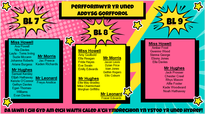 Yggaddgorff's tweet photo. ...A DYMA NI!
Perfformwyr yr Uned Addysg Gorfforol Hydref 🏆

Da iawn i bawb am eich ymdrechion a'ch ymrwymiad yn ein gwersi'r tymor yma!
Rydym ni mor prowd ohonoch chi!
Nadolig Llawen, cadw'ch yn ddiogel a mwynhewch y gwyliau! 🎅☃️
@YsgolGwynllyw https://t.co/kga0UG2y8S