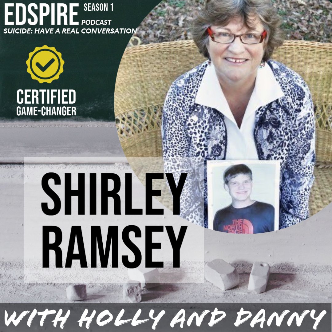 New episode! Danny, and Holly have a #realconvo with <a href="/shoreyram/">Shirley Ramsey</a> about suicide. Emotional, valuable, and courageous.

Are you in a crisis? Call 800-273-8255 or text TALK to 741741 

#SuicidePrevention #EndTheStigma <a href="/afspnational/">American Foundation for Suicide Prevention</a> <a href="/AFSPVirginia/">AFSP Virginia</a> 💡

anchor.fm/edspire/episod…