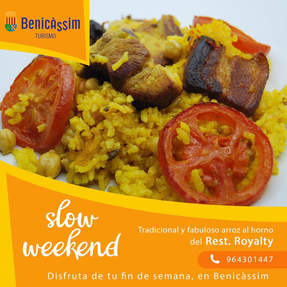 tmobenicassim's tweet image. Royalty nos presenta un plato tradicional y delicioso como es el arroz al horno. ¿Lo has probado ya❓Reservas 📞 964 30 14 47
#SlowWeekend #Benicàssim