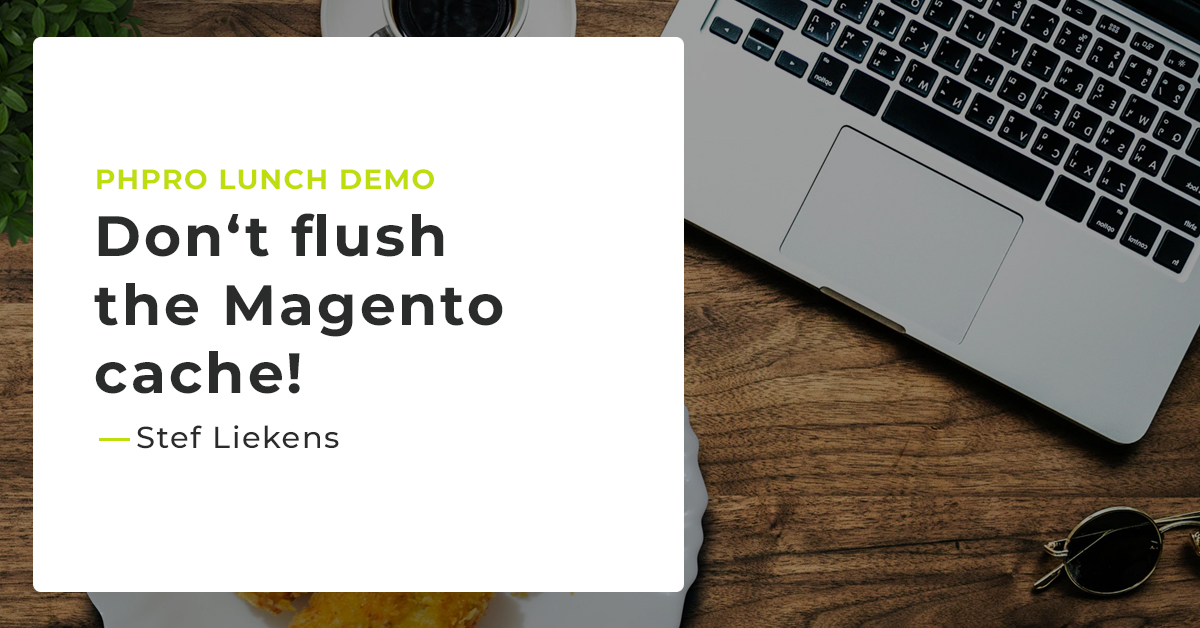 PHProtweets's tweet photo. Een nieuw concept bij @PHProtweets: de PHPro Lunch Demo! Het idee: een korte demo over een onderwerp, implementatie, project... dat terwijl we samen lunchen. Het onderwerp van de vorige #PHProLunchDemo, check de afbeelding. Bedankt @stefliekens! #Magento #Magento2 #ecommerce #PHP https://t.co/wCkiA6MqeV