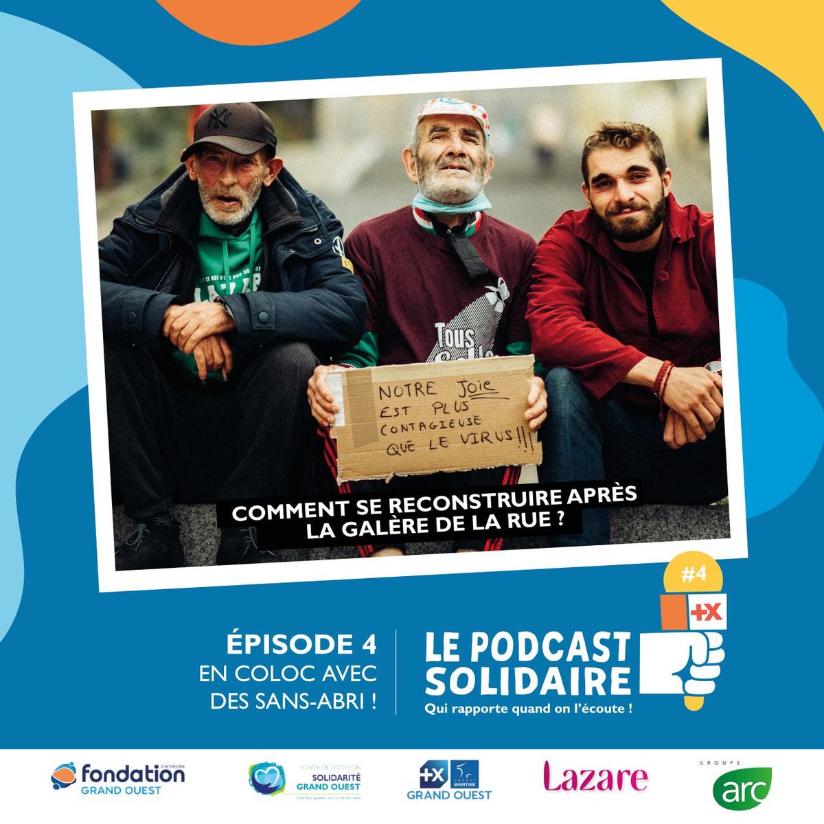 asmeysselle's tweet photo. Déconfinement des cœurs assuré avec @Lazare_fr et le @Groupe_Arc  sur le nouvel épisode du #Podcast solidaire ! Spéciale dédicace à @ClaSurLAtlantiq et @VianneyMusique 
1 écoute = 1€ rendez-vous ici : https://t.co/cEShywlw4L
Et pour les dons, c’est sur https://t.co/HJgANMlVt3 https://t.co/ORI5T9dy0B