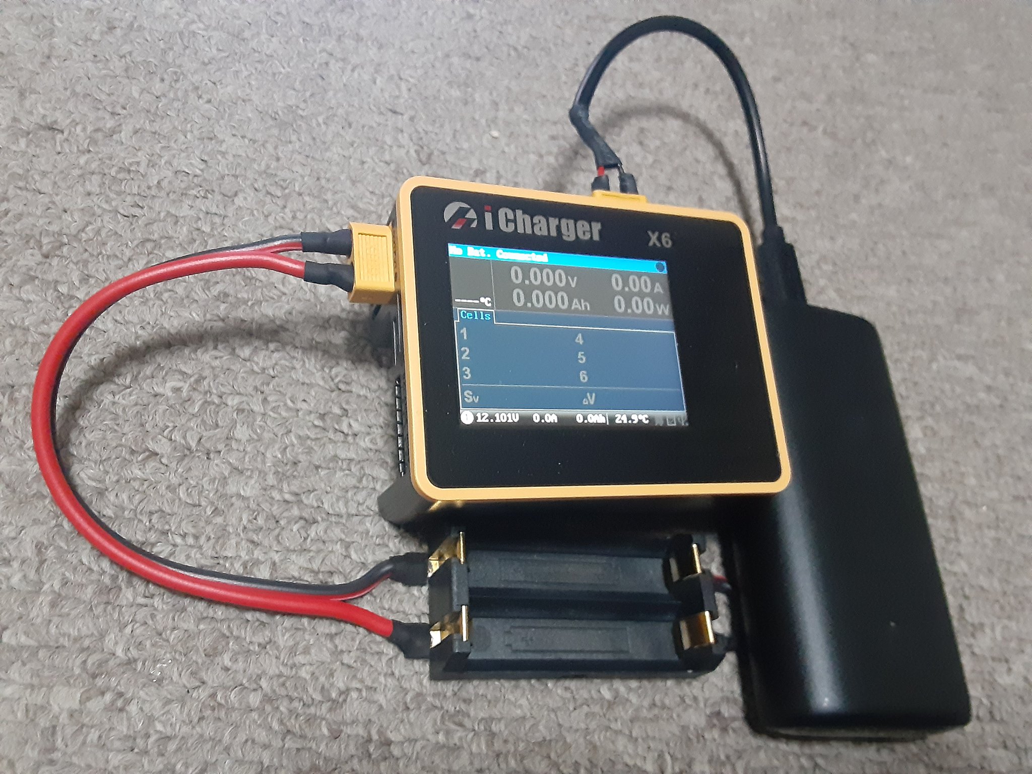iCharger x6 充電器 電池ホルダーセット