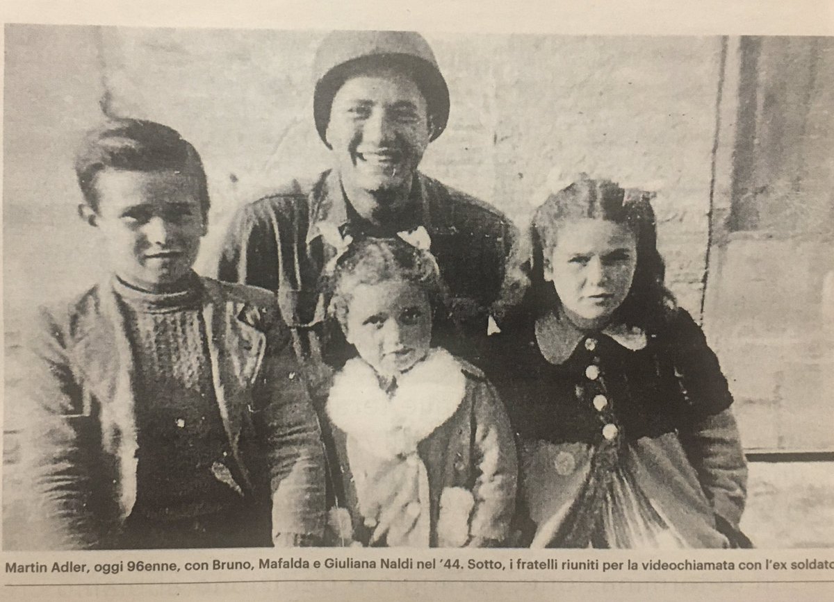 antonella ciuti on Twitter: "“Siamo noi i tre fratellini della fotografia” Dopo 76 anni, il soldato USA Martin Adler, 96 anni, ritrova i fratelli salvati nel '44 Una videochiamata per ricordare e