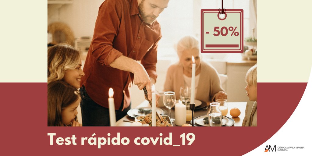ArvilaMagna's tweet photo. Queremos aportar nuestro granito de arena para ofreceros algo de tranquilidad estas #fechasfamiliares. Para ello la mañana del 24 dic nos dedicaremos exclusivamente a hacer #testrápidos de #Covid_19 al 50% ☎️931187022 https://t.co/OhoVLMgfjR #arvilamagna #clinica #Barcelona https://t.co/3zDZqaTOPU