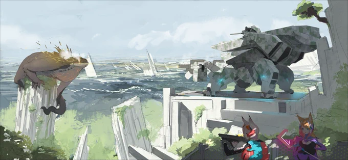 こっちのシリーズ、最近描いてない 