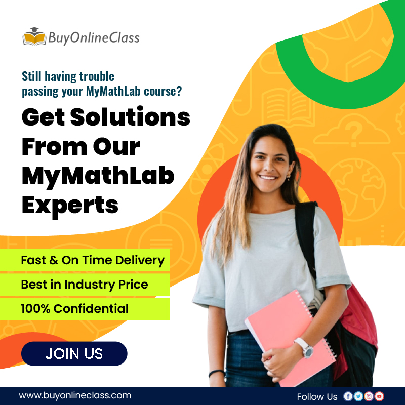 buyonlineclass's tweet image. Our MyMathLab answers are 100% assured for guaranteeing you high performance. Visit - bit.ly/37jdgcN

#mymathlab #mymathlabanswers #buyonlineclass #statistics #assignment #math #onlineclasshelp