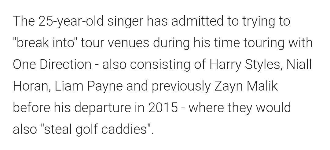 The time he revealed on the Late Late Show that whenever he and the rest of the boys got bored, they would try to break into the tour venues and steal golf caddies. Eventually, they ended up buying their own go-karts.