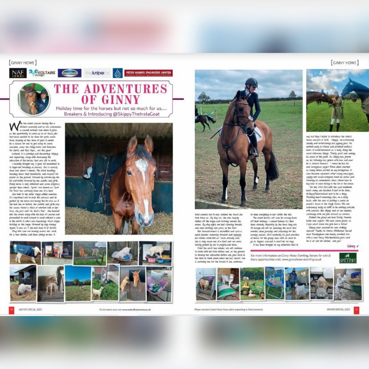 <a href="/GinnyHoweEvent/">Ginny Howe</a>  blog in The Winter Special of <a href="/centralhorsemag/">Central Horse News</a>
