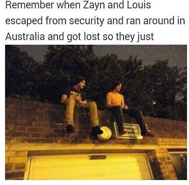 The time him and Zayn snuck out of their hotel room.