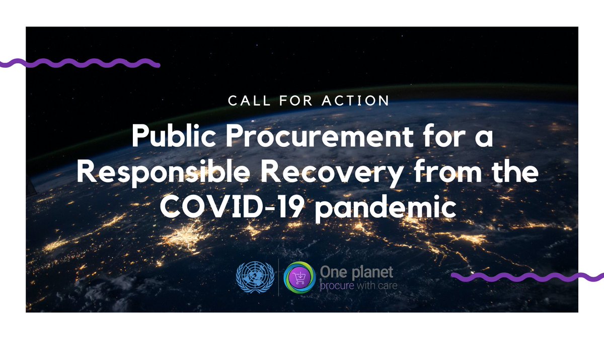 One Planet Network SPP Programme calls for public procurement to play major role in responsible recovery. 
Explore the global Call to Action here: oneplanetnetwork.org/call-action 
 
#publicprocurement #Covid_19 #SDG12 #recovery #procurewithcare