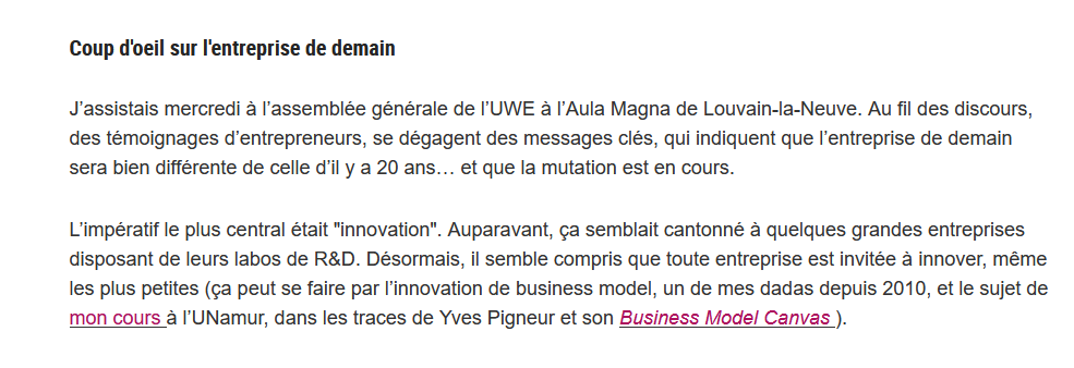 UNamurCSFaculty's tweet photo. Le master de spécialisation #MSBAGI forme les acteurs de l'innovation dans les entreprises, des + petites aux + grandes.
Témoignage de @roald à découvrir dans @lalibrebe
https://t.co/88cnuVAlqz
@UNamurCSFaculty @UNamur #innovation #numérique @ypigneur https://t.co/U1Dbhahm0Q