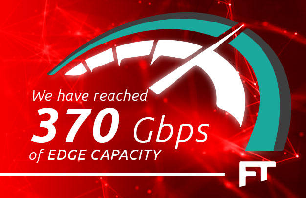 fibertelecomspa's tweet photo. Buone notizie in arrivo, un nuovo traguardo è stato raggiunto!

La capacità edge totale di #fibertelecom raggiunge i 370 Gbps https://t.co/rkAMcaSoU1