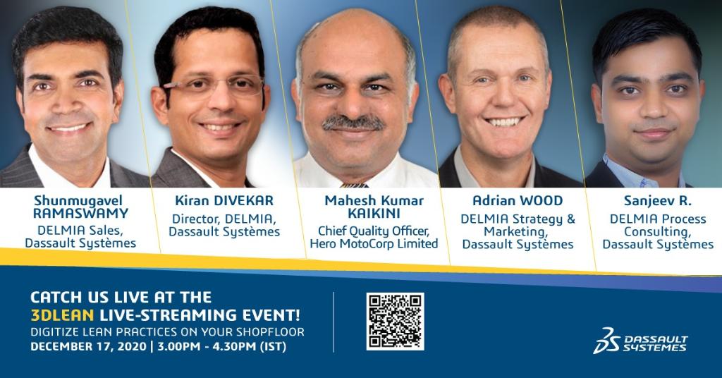 3DSIndia's tweet photo. Struggling to make your shopfloor operations more efficient? Join us on December 17th as Industry experts Mahesh Kaikini, Adrian WOOD, Kiran DIVEKAR, @shunv and Sanjeev R, discuss how workers on the shopfloor can engage & be productive using #3DLean.
https://t.co/5yParqfIIj https://t.co/08V2DEabkv