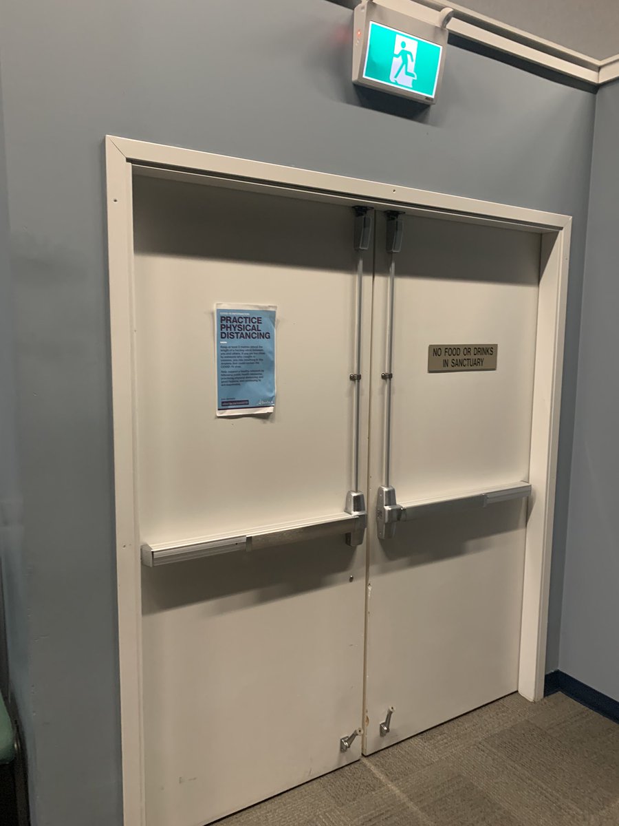  @CTVC said “no physical distancing” Southside Victory Staff posted multiple signs encouraging physical distancing, STAFF do not confront or enforce attendees to remain physically distant. STAFF are not BYLAW OFFICERS . They cannot force anyone to leave due to their noncompliance.