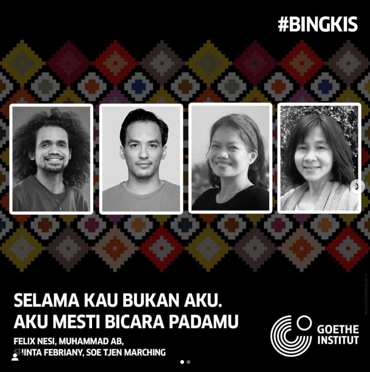 IDRF dan Goethe-Institut Indonesia menghadirkan Felix K. Nesi (penulis), Muhammad AB (Direktur IDRF), Shinta Febriany (Direktur Artistik Kala Teater) &amp; Soe Tjen Marching (penulis, akademisi, komposer).
Kamis, 17 Desmbr 19:00 WIB
LIVE dari kanal YouTube Goethe-Institut Indonesien