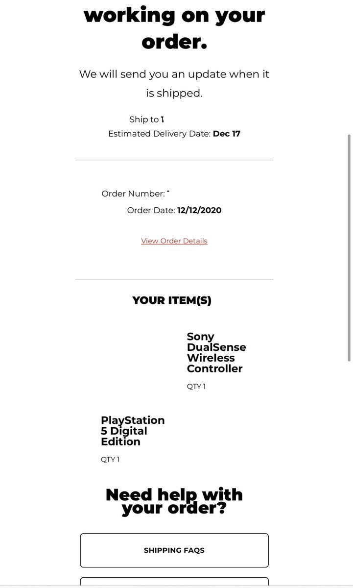 naijaque's tweet photo. @TrainaStephanie @TheSiteSupply @GameStop Should be here by Dec 17 and Dec 20 https://t.co/jVMu2XEIie