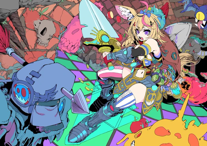 『ポルカノリズム』

 #絵まる 