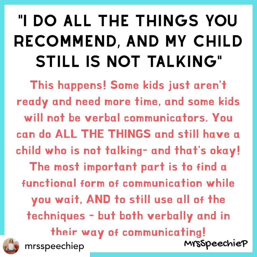 This is so important to remember 👏             

Posted <a href="/withregram/">Repost app</a> • <a href="/MrsSpeechieP/">Mrs Speechie P</a> 

#SparkingSpeech #SparkingSpeechTherapy #SpeechAndLanguageTherapy #SpeechTherapy #SpeechTherapyDublin #EarlyIntervention #ASD #Autism #AutismSpectrumDisorder #AAC