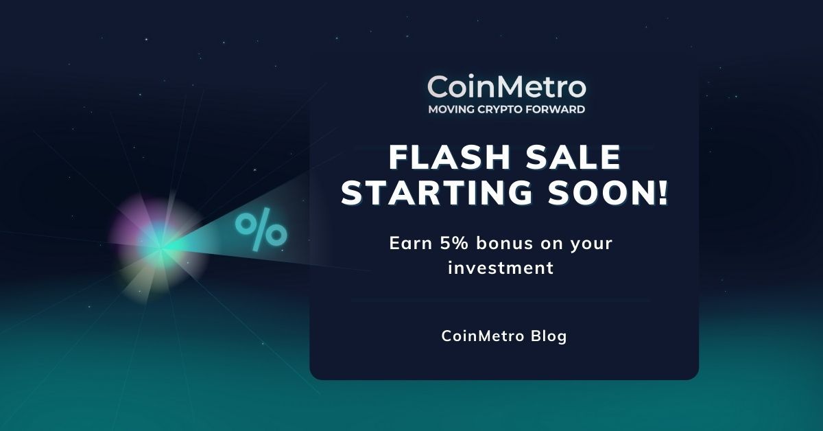 CoinMetro's tweet photo. Something big is happening tomorrowπ
We've got a flash sale on.
Get 5% bonus on your CoinMetro Bond investment.
Only for 24h, don't miss out!π₯
Read more in the blogπ
https://t.co/r8FoV84EzB
$XCM #investment #bond #invest #crypto https://t.co/s83Tkl44c6