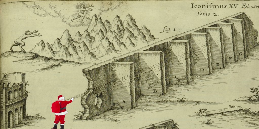 SalfordAcoustic's tweet photo. An energy saving gadget for a tired Father Christmas? ๐ He only has to say one #Ho to get a #HoHoHoHoHoHoHoHo. Based on drawing by 17th century scholar Athanasius Kircher, who was obsessed with playing games with echoes #AcousticAdvent ๐
#YearOfSound https://t.co/xUAGDqJAO9