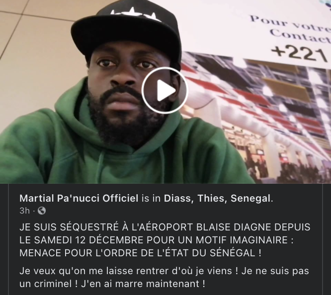 cypher007's tweet photo. Invité pour venir prendre part à @Upec_2020, l'artiste - activiste pro-démocratie @MartialNucci est détenu depuis plus de 48H à l'aéroport de Dakar. Nous sommes en 2020, les Africains ne sont toujours pas encore libres pour circuler dans leur propre continent. https://t.co/JccYSmPlos