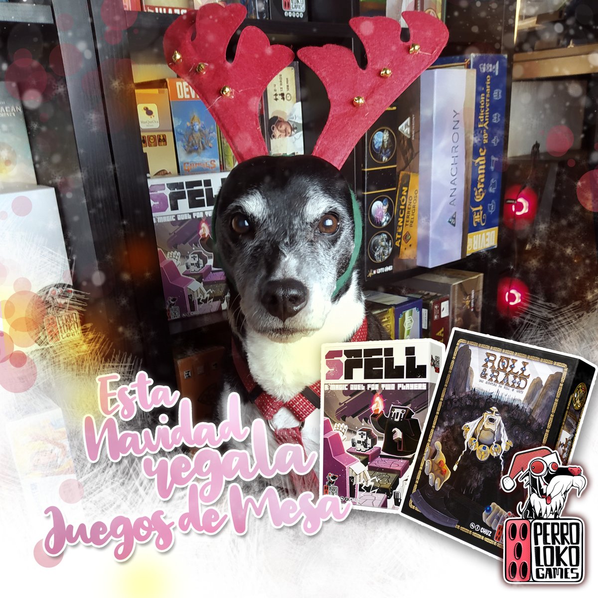 PerrolokoGames's tweet photo. Aquí Psycho quiere decir unas palabritas🥰🐕 (puedo prometer que lo ha dicho él)

#Perrolokogames #navidad #juegosdemesa #Compraentutienda #SPELL #Rollandraid #esasgambitas https://t.co/eCrB8UQhKY