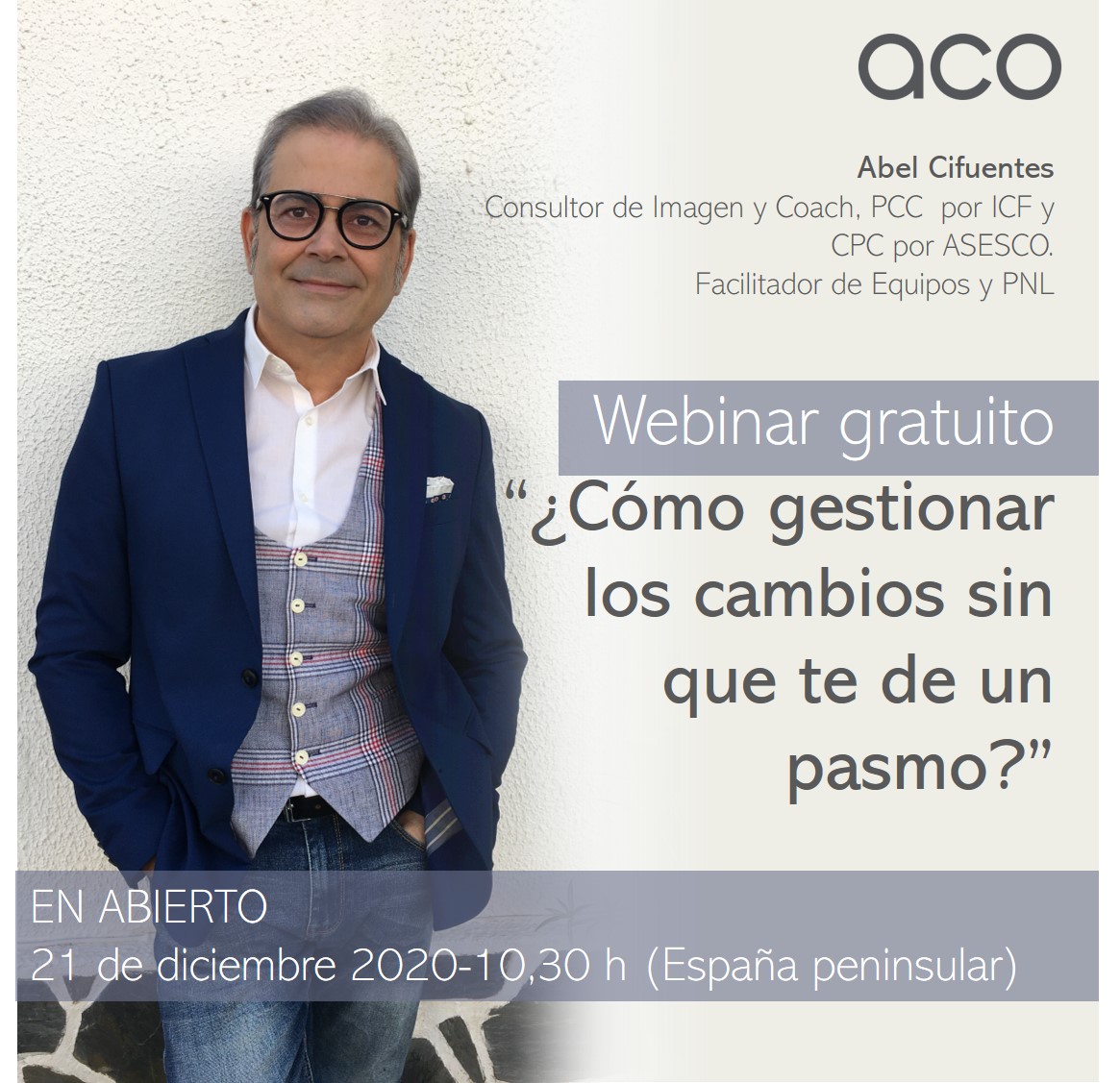 acoimagen's tweet photo. “¿𝐂𝐨́𝐦𝐨 𝐠𝐞𝐬𝐭𝐢𝐨𝐧𝐚𝐫 𝐥𝐨𝐬 𝐜𝐚𝐦𝐛𝐢𝐨𝐬 𝐬𝐢𝐧 𝐪𝐮𝐞 𝐭𝐞 𝐝𝐞 𝐮𝐧 𝐩𝐚𝐬𝐦𝐨?”⁣
WEBINAR en abierto y gratuito.  ⁣
📅Será  el 𝐥𝐮𝐧𝐞𝐬 𝟐𝟏 𝐝𝐞 𝐝𝐢𝐜𝐢𝐞𝐦𝐛𝐫𝐞 𝐚 𝐥𝐚𝐬 𝟏𝟎,𝟑𝟎 𝐡 (España Peninsular).
Únete al siguiente link: https://t.co/t1Ti8blG8e https://t.co/Kmsvt23f42