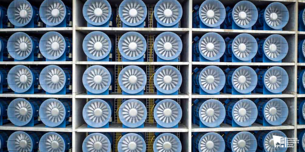 IBHS_org's tweet photo. #DidYouKnow the Research Center's large test chamber consists of 105 fans? Each fan is nearly 6 feet in diameter and equipped with a 350 HP engine, which helps us recreate Mother Nature.
Learn more about IBHS's innovative building science at https://t.co/nsVEDwoPVI. #RetroIBHS https://t.co/2858ZgNYXk