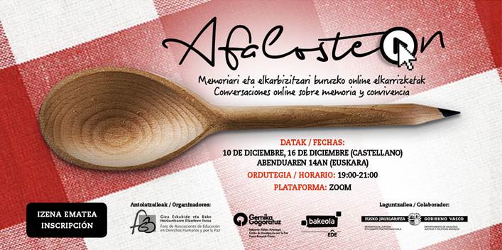eskubidez's tweet photo. Data berria #AfalosteON euskaraz, abenduak 21 @bakeola @museodelapaz @GGogoratuz @ddhhypaz 
https://t.co/9Sd8AmONn1 https://t.co/nvuc4lujIE