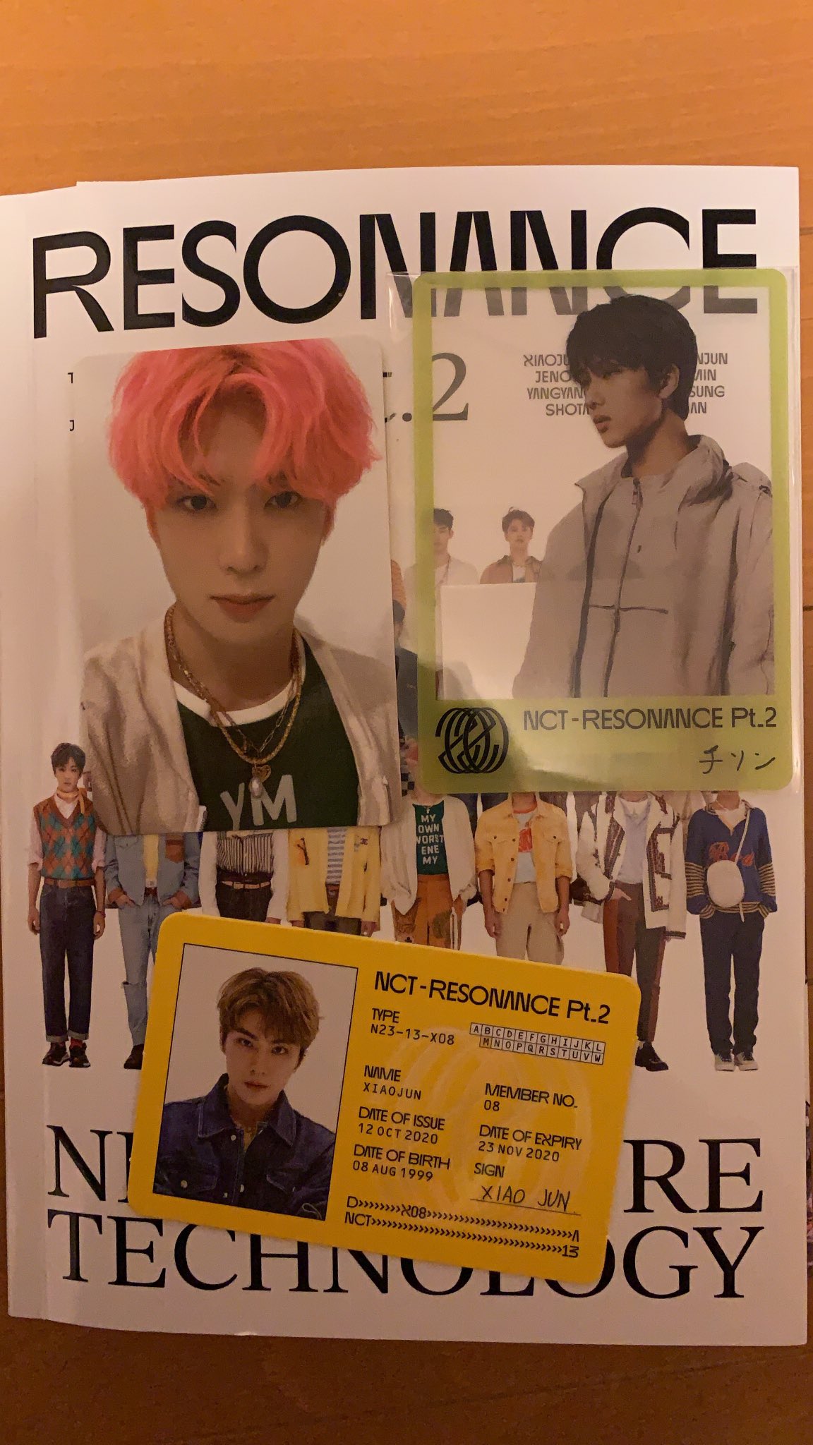 NCT チノン トレカresonance departure キノ