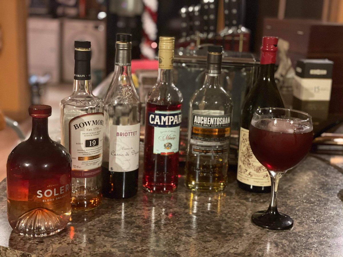 In today’s edition we swing back to another cocktail, this time a classic from Aedan!

Just as the Manhattan is the whisky cousin to the Martini, and the Rob Roy is its Scotch cousin, the Boulevardier is in the same family as the whisky Negroni!