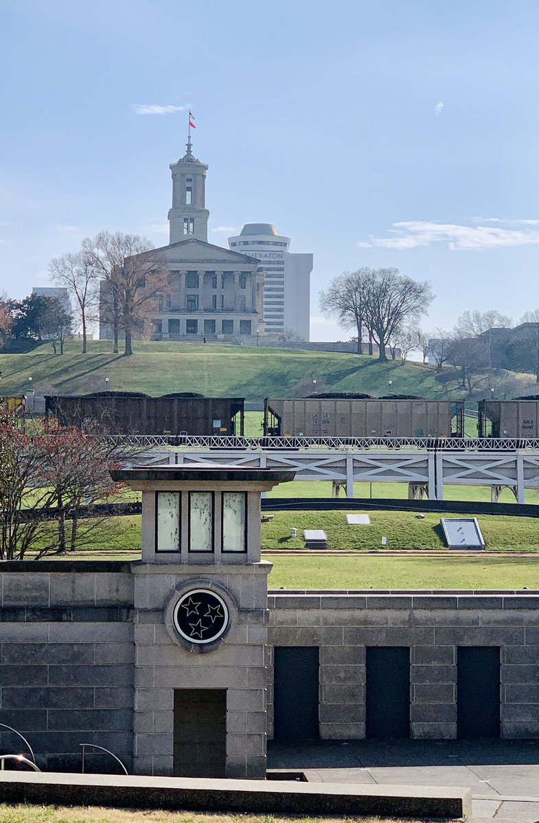 TN Capital during the Civil War compared to today  - taken this weekend. Lovely weather and finally able to walk downtown.