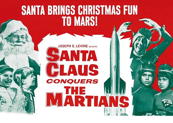 WritersMovie's tweet photo. Our nominee for Worst Christmas Movie Ever. What's yours? 
#christmasmovies #piazadora #santaclausconquersthemartians https://t.co/wqK6Rsynnc
