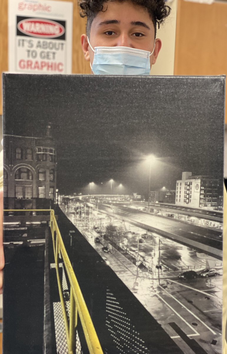 Awesome canvas print of #Milwaukee by Digital Design student #Ethanboxley from <a href="/BCHS_SDE/">Brookfield Central HS 🇺🇸</a> #whatdidyoumaketoday