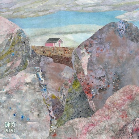 danielagallery's tweet photo. Over the rock groynes on Lancing beach, December 2020. Painted paper collage on canvas board. 20x20cm. #handcutcollage #Lancingbeach #Sussexartist #Tier2collage https://t.co/zjH7myrkbz