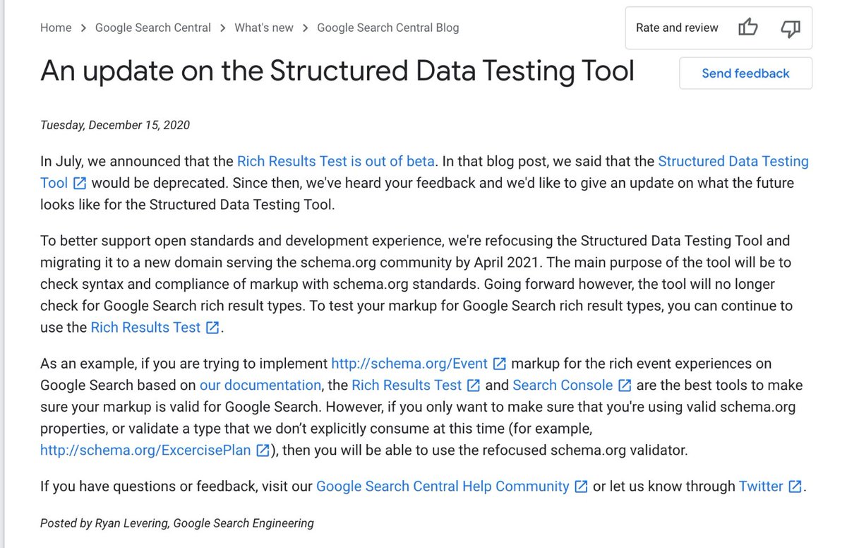 Some big proposed updates to Schema.org over 2021 (push to improved contextual ads continues)...
github.com/schemaorg/sche…

Basically shifting the Structured Data Testing Tool from google to Schema . org &amp; a few changes to it (probably to prevent antitrust concerns)...