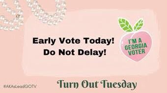 PiAlphaOmega85's tweet image. Turn out Tuesday! 

Tag us in your pictures voting by Mail or in Person for Early Voting!

Call your friends and family, make sure they have a voting plan.
...
#AKAsLead #AKAsLeadGA #Back2ThePollsGA #AKAsLEADGOTV