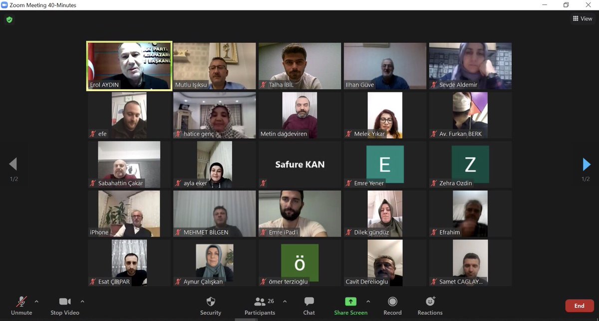 İlçe Yönetim Kurulu Toplantımızda Adapazarı Belediye Başkanımız Sayın Mutlu Işıksu misafirimiz oldu. Dava arkadaşlarımız ile belediyemizin çalışmalarını değerlendirdik.