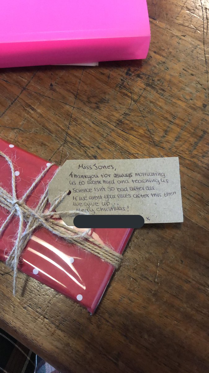 A Christmas present of a gift card to my favourite place and this lovely note from 3 of my year 10s has made every hardship this first term of teaching worth it a hundred times over! What wonderful students I have that I am so lucky to teach #gwproud