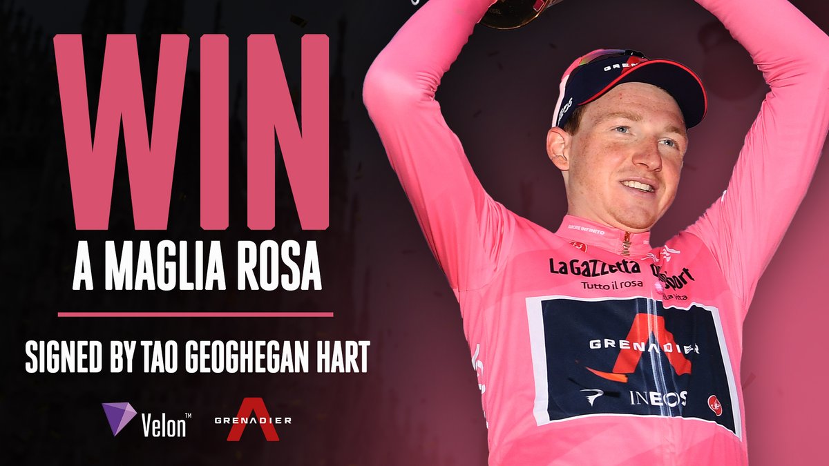 🚨 WIN a Maglia Rosa signed by 2020 Giro d'Italia winner Tao Geoghegan Hart 🚨 To enter, simply: - Follow @VelonCC - Retweet this post Entries close 23:59 UTC on Sun 20 Dec. T&Cs: goto.velon.cc/terms _______ #cycling #giro #bike #bikelife #bikeracing