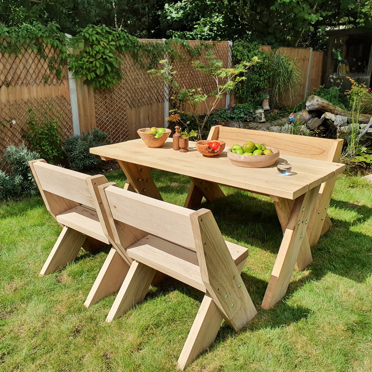 BarnMiddle's tweet image. Outdoor Wooden Table and Chairs, Patio Table and Chairs, Garden Table &amp;amp; Chair Set, Oak Furniture, 1 Table and 3 Chairs, Modern Furniture tuppu.net/11d084c9  #PatioTables