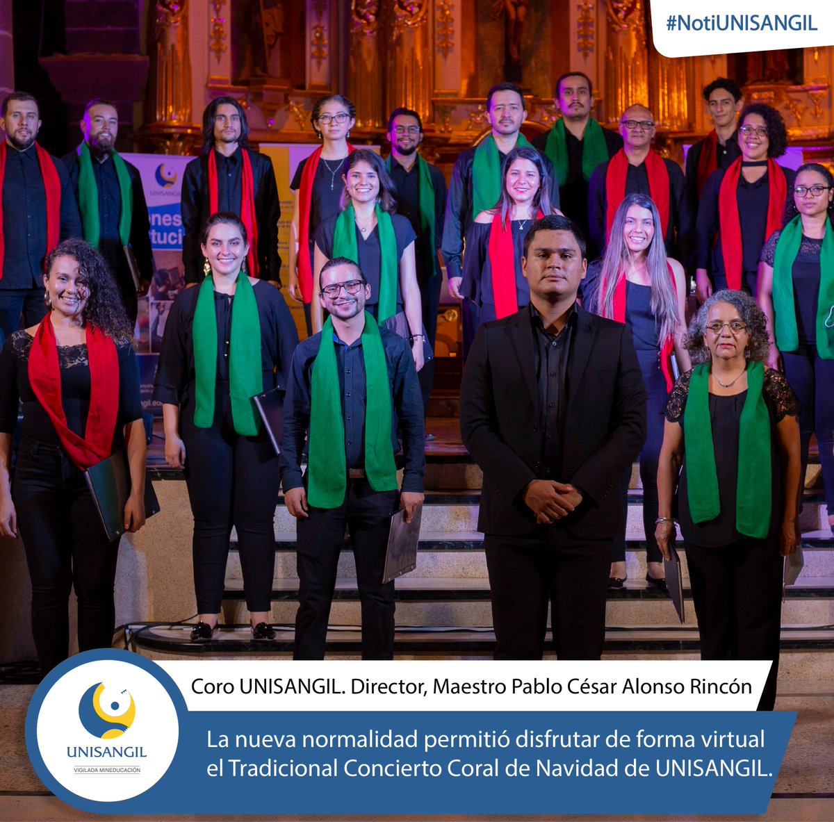 Así se vivió esta versión 2020 del Tradicional Concierto Coral de Navidad. 🎄

Visita la galería del evento aquí 
✅ cutt.ly/ThDcatP

Revive y comparte la Transmisión del concierto, en nuestro Canal de YouTube
🔴 cutt.ly/UhDcQfO

#SomosUNISANGIL ¡Parte de tu vida!