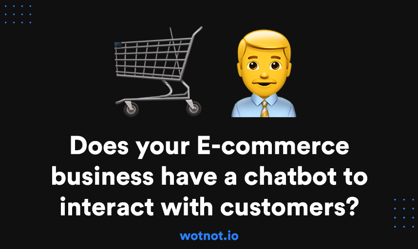 wotnot_io's tweet photo. If you are running an e-commerce business a #chatbot is something that can help you cater to customer queries 24/7.

Don't miss out on the benefits of #technology.

Get your e-commerce chatbot now 👉 https://t.co/QHC0EAB08a

#Ecommerce #EcommerceChatbot https://t.co/BAfFjtrKd3