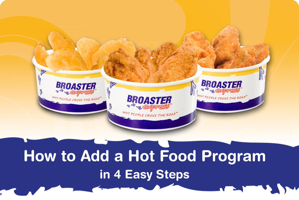 What’s holding you back from a hot foods program? Here's how to add a hot food program [4 Easy Steps]: broasterexpress.com/how-to-add-a-h…

#hotfoods #menu #foodvariety #qsr #restaurantsupply #friedchicken #broaster #cstore